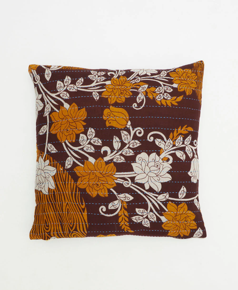 Medium Kantha Throw Pillow - No. 260307 - Image 2