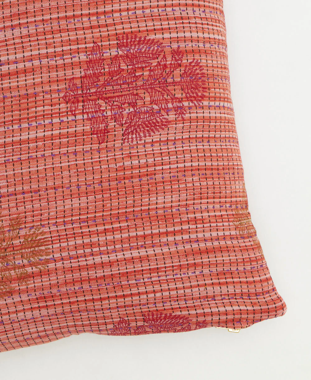 Medium Kantha Throw Pillow - No. 260308 - Image 3