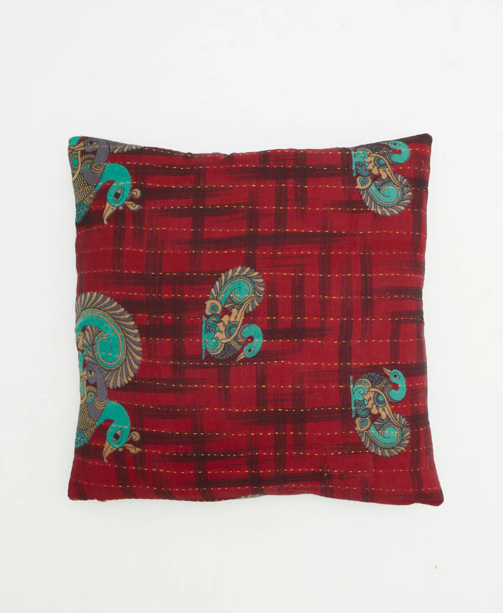 Medium Kantha Throw Pillow - No. 260310