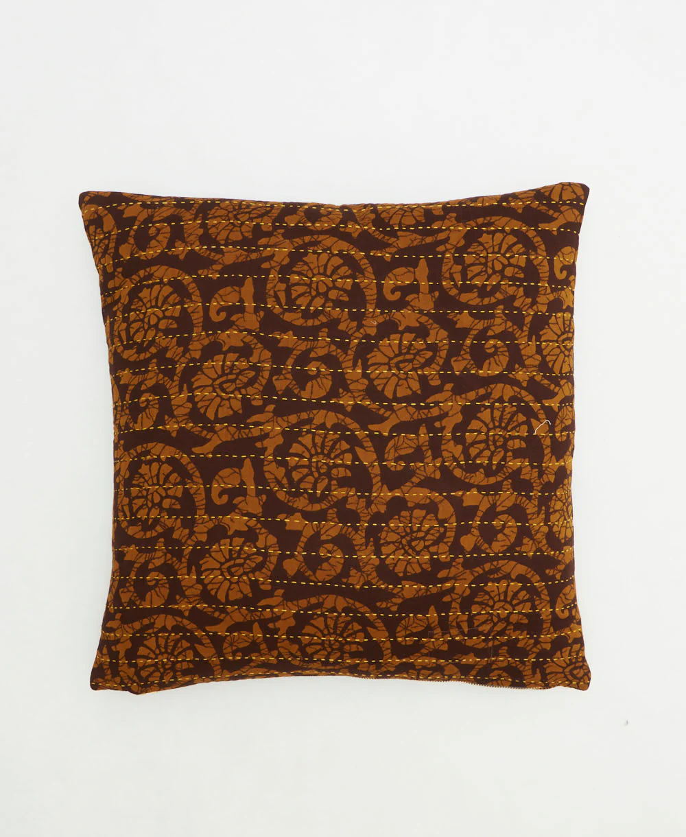 Medium Kantha Throw Pillow - No. 260311 - Image 2