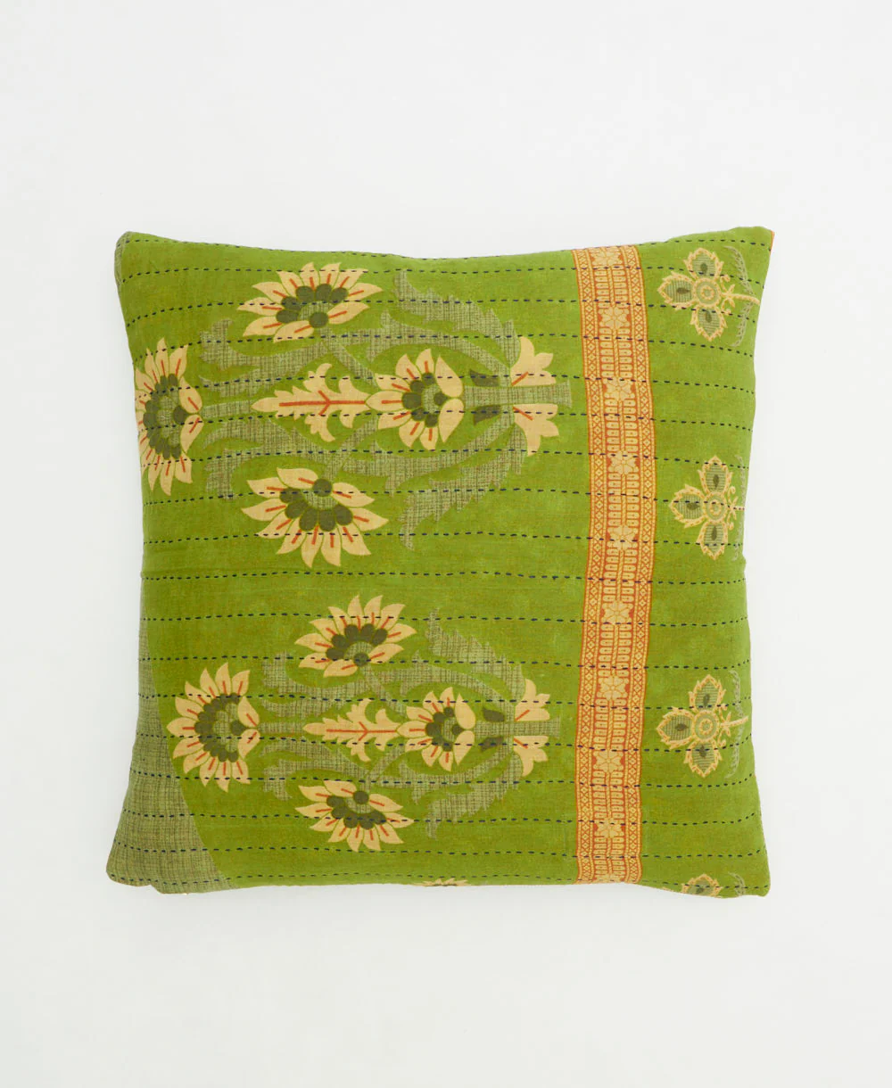Medium Kantha Throw Pillow - No. 260312