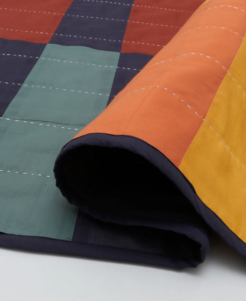 Multi-Check Patchwork Quilt - Image 5