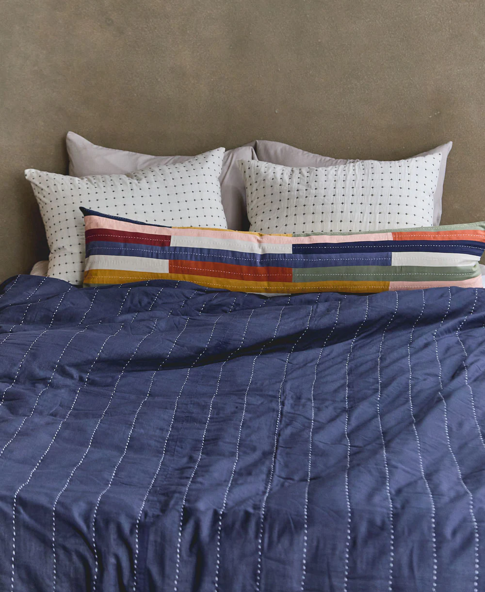 Multi-Check Patchwork Quilt Bedding - Image 4