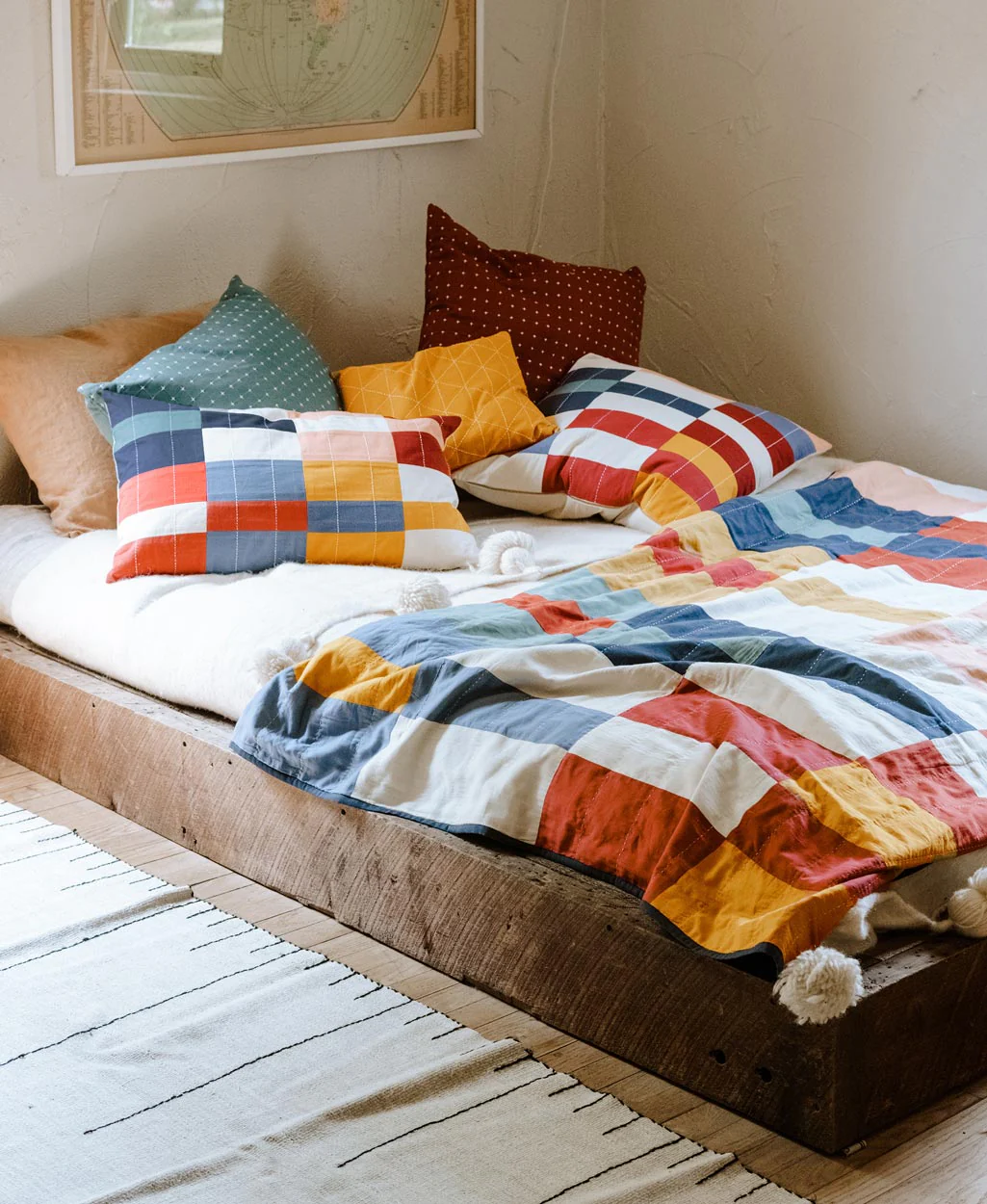 Multi-Check Throw Pillow - Image 3