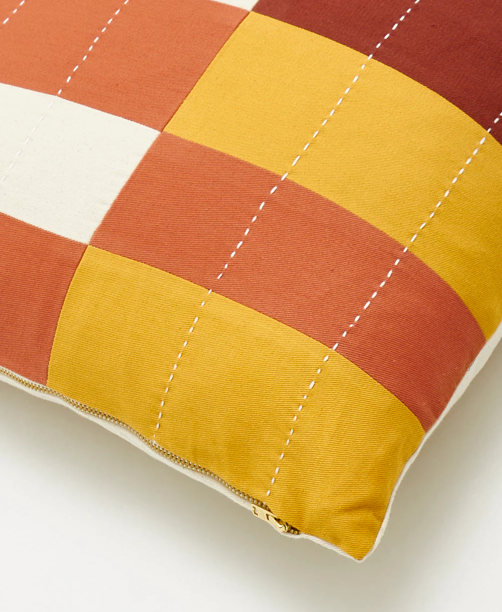 Multi-Check Throw Pillow - Image 4
