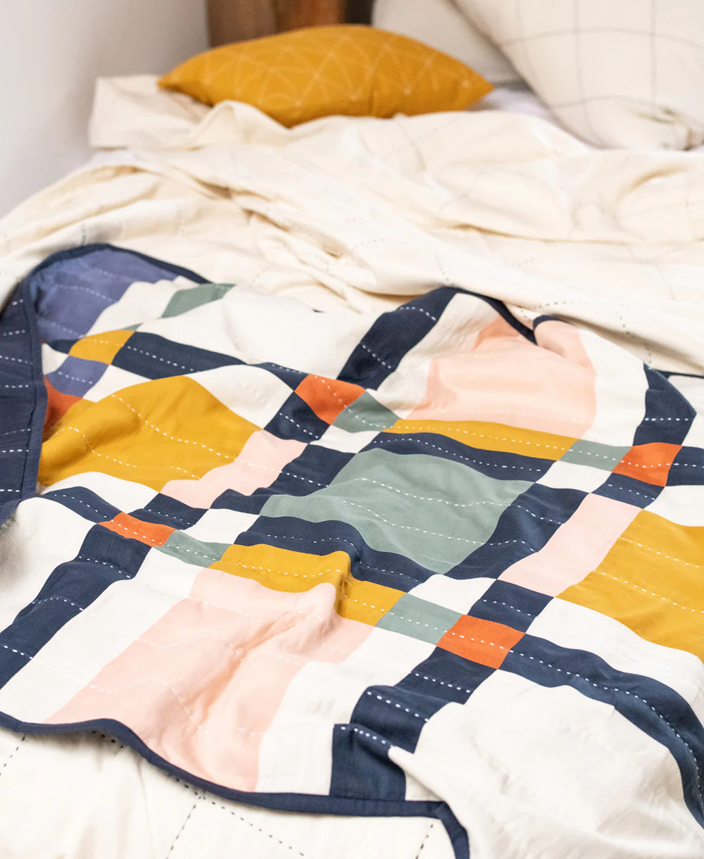 Multi Plaid Baby Quilt - Image 3