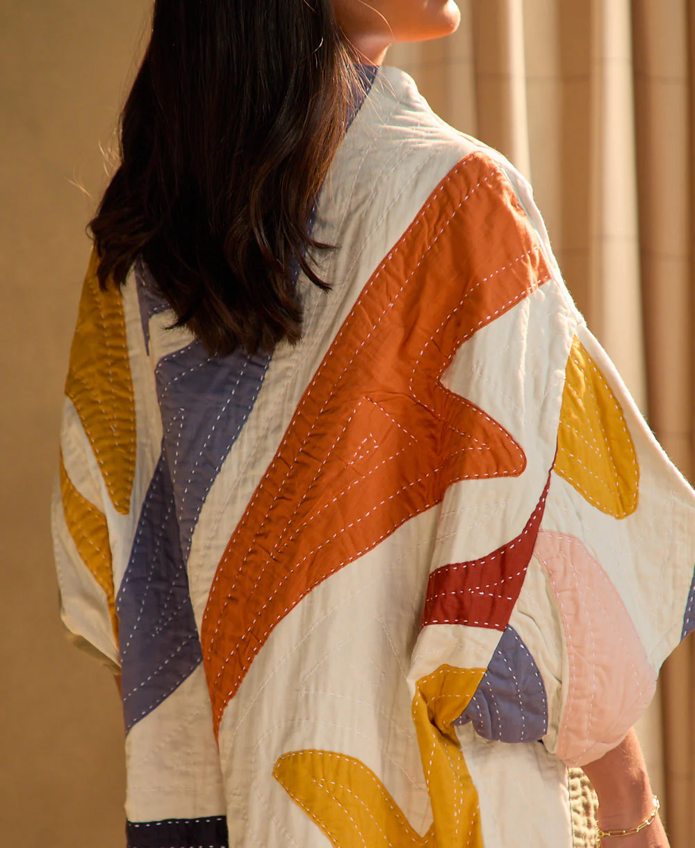 Petal Cocoon Quilted Jacket - Image 3