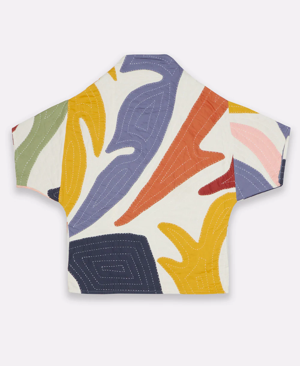 Petal Cocoon Quilted Jacket - Image 5