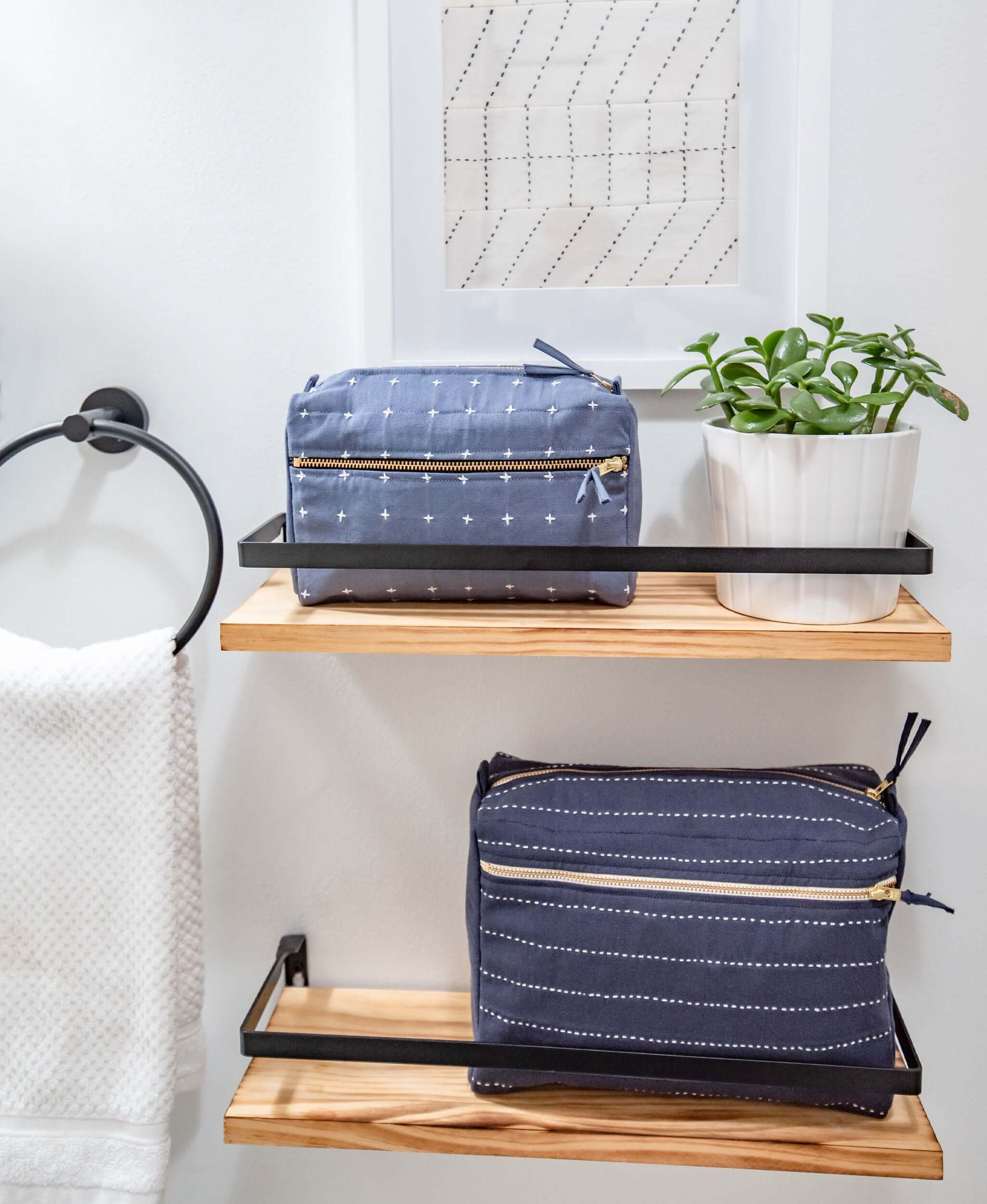 Pin-Stitch Large Toiletry Bag - Image 18