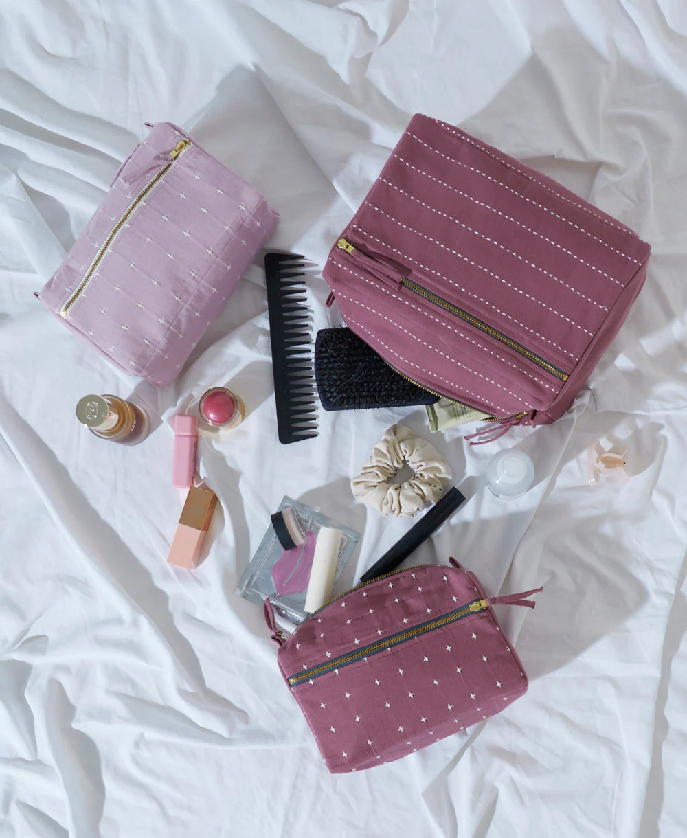 Pin-Stitch Large Toiletry Bag - Image 5