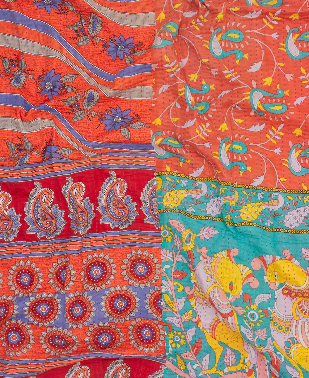 Queen Kantha Quilt Bedding - No. 240307 - Image 5