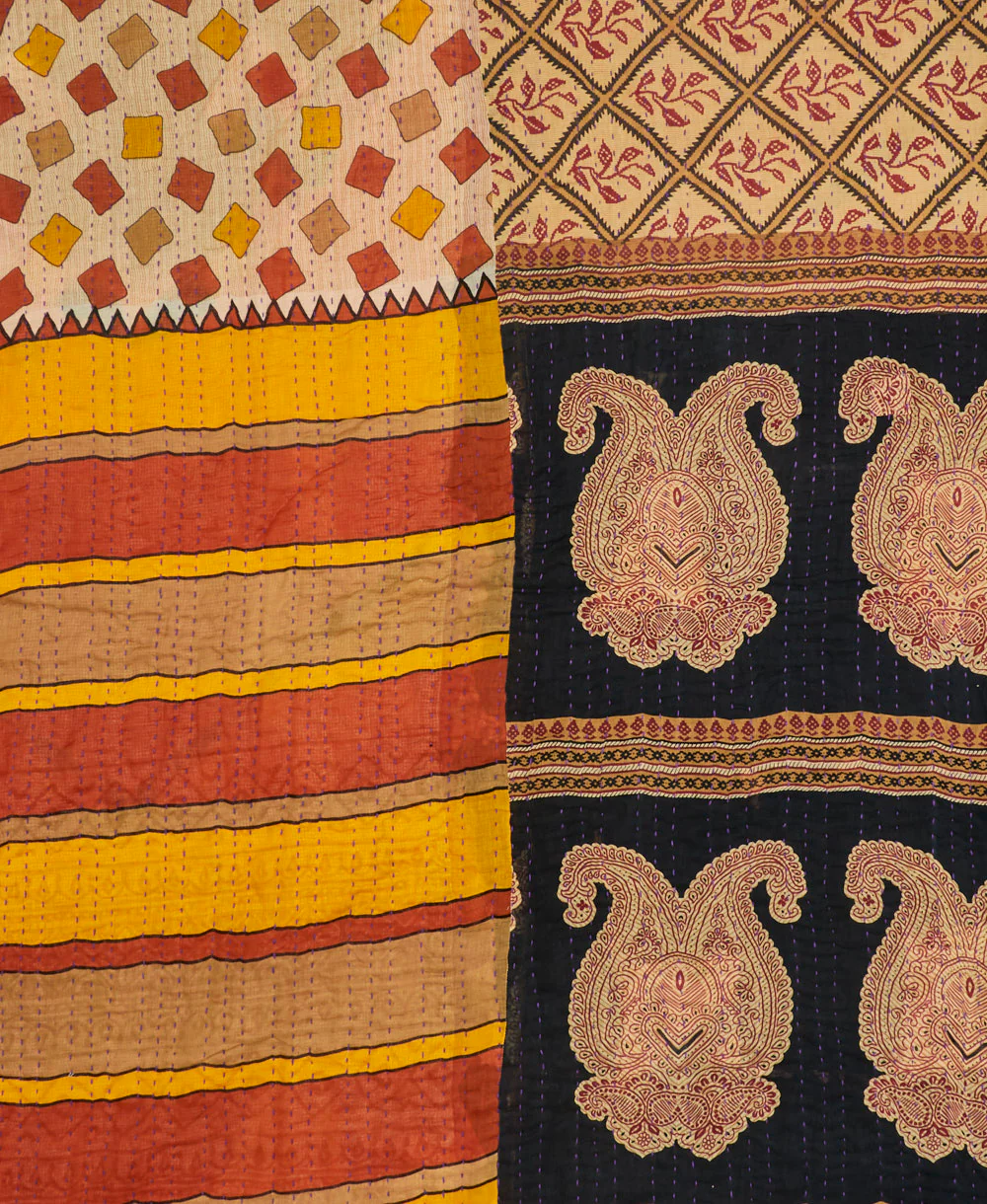 Queen Kantha Quilt Bedding - No. 240326 - Image 5