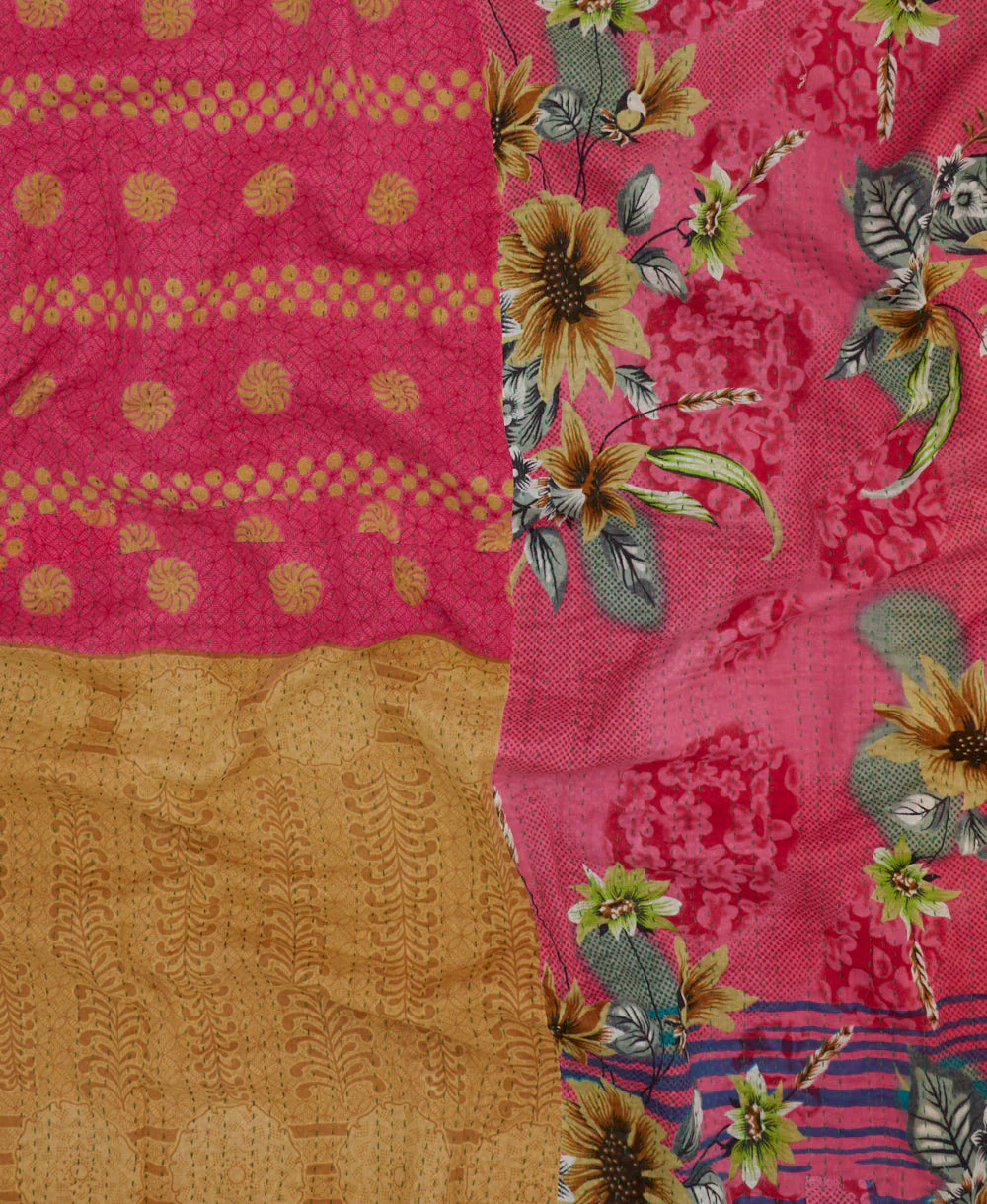 Queen Kantha Quilt Bedding - No. 240522 - Image 5