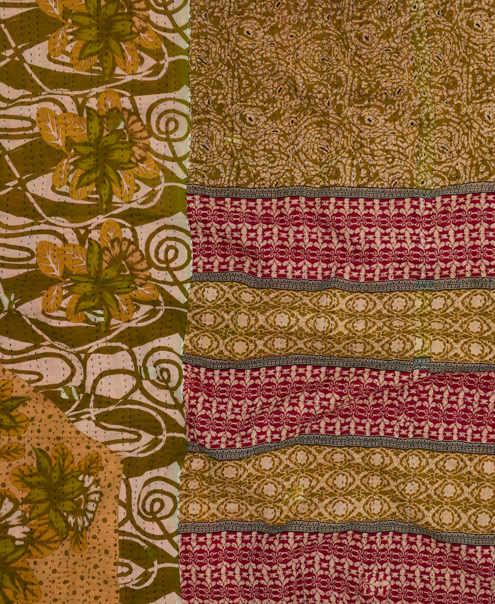 Queen Kantha Quilt Bedding - No. 250303 - Image 4