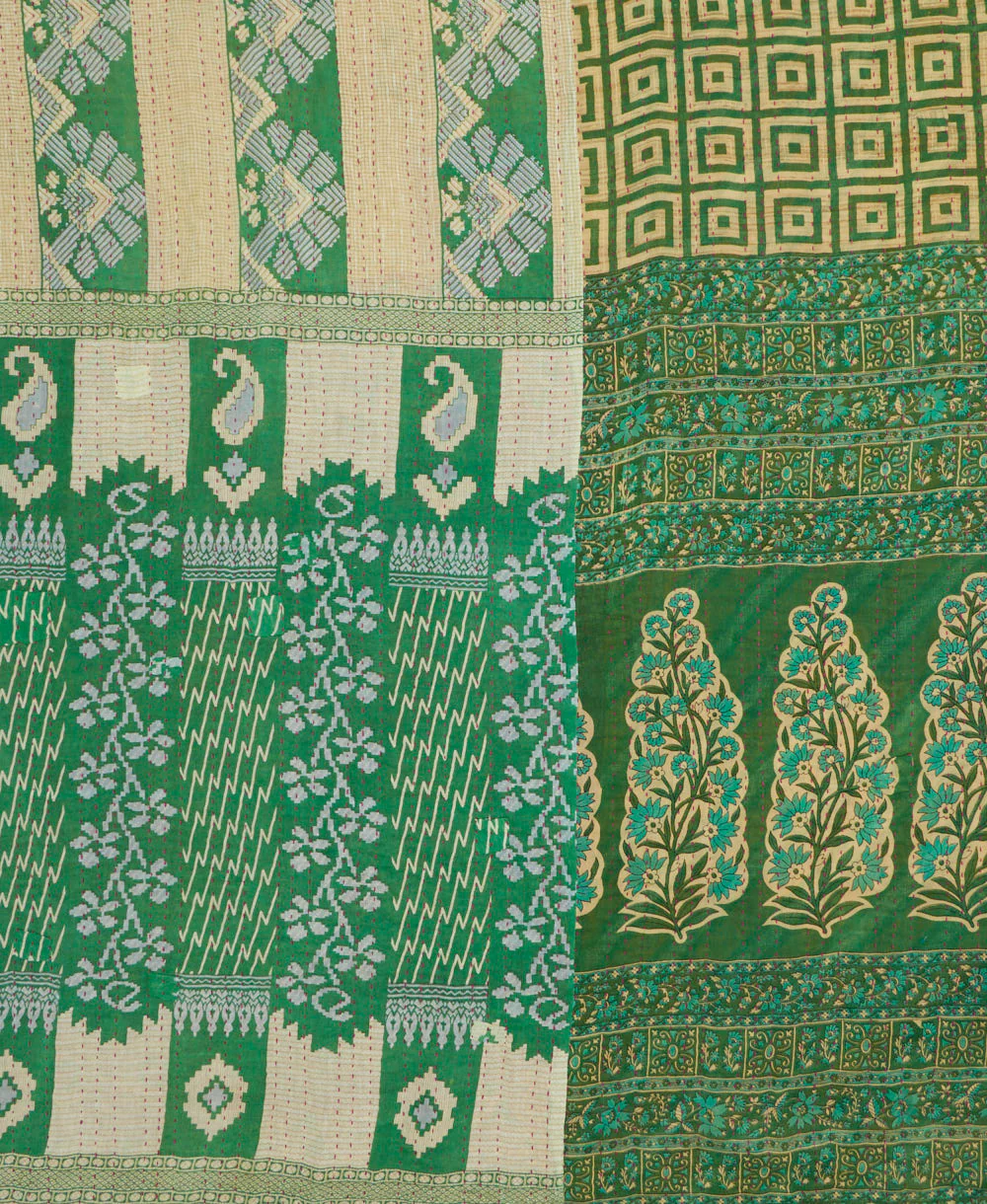 Queen Kantha Quilt Bedding - No. 260203 - Image 3