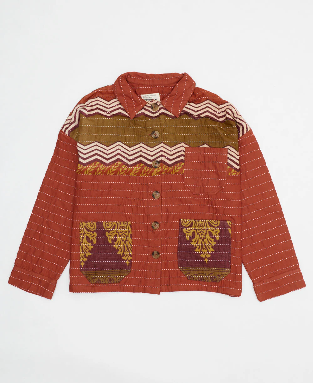 Quilted Chore Jacket - Rust - No. 240507