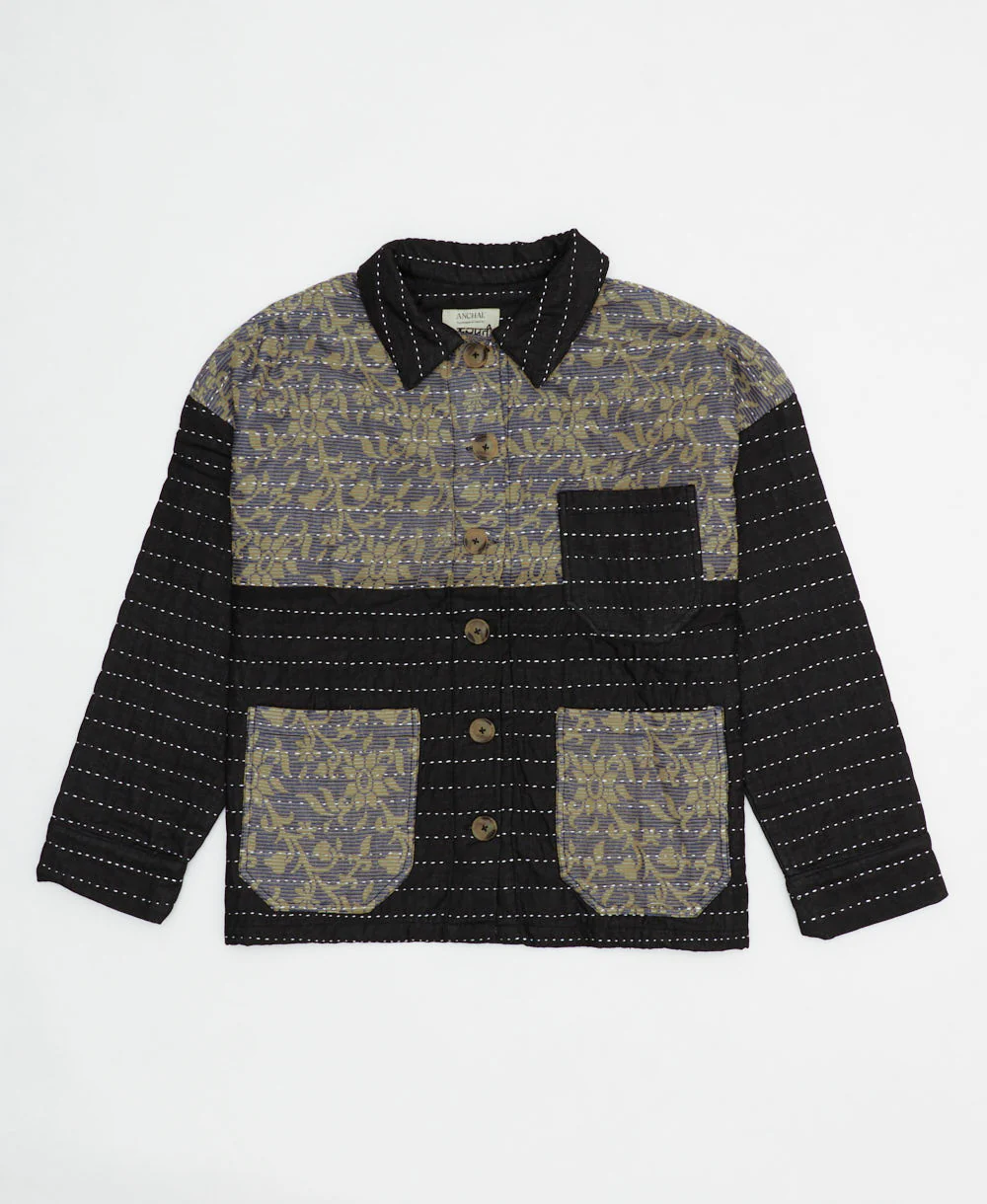 Quilted Chore Jacket - Charcoal - No. 240514
