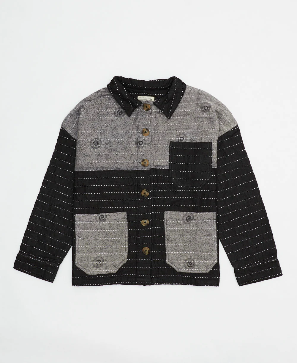 Quilted Chore Jacket - Charcoal - No. 240516