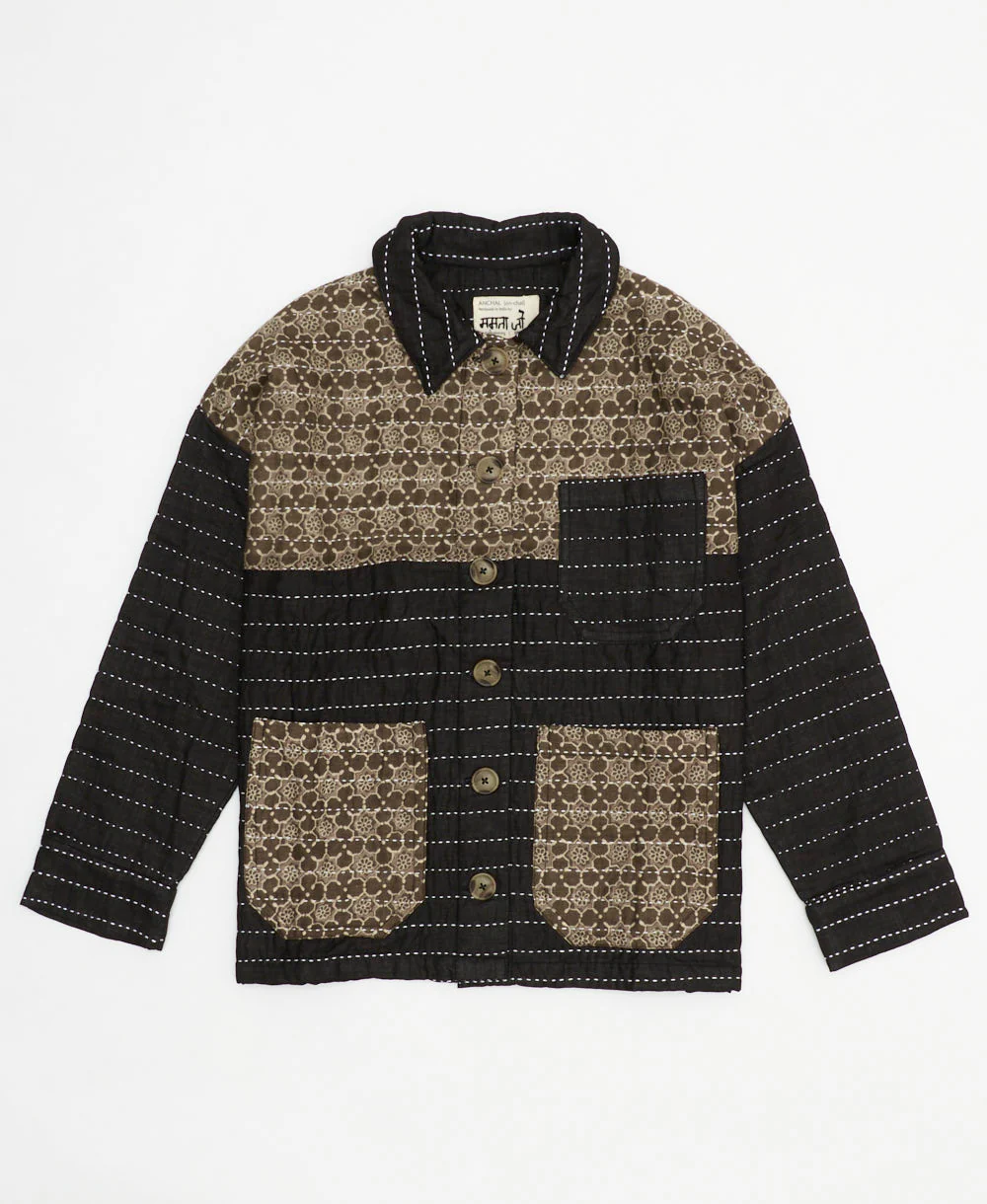 Quilted Chore Jacket - Charcoal - No. 240602