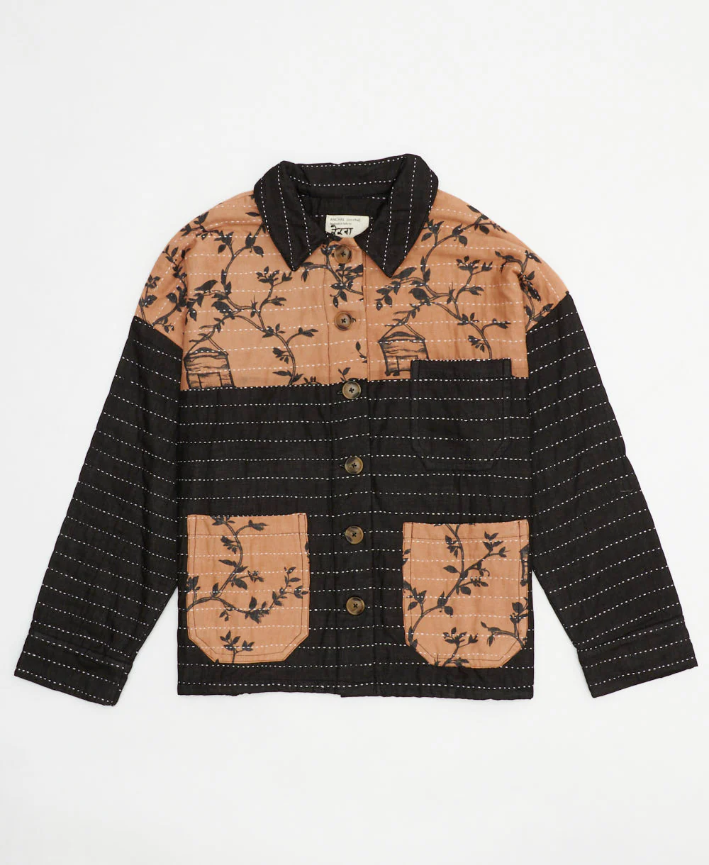 Quilted Chore Jacket - Charcoal - No. 240605