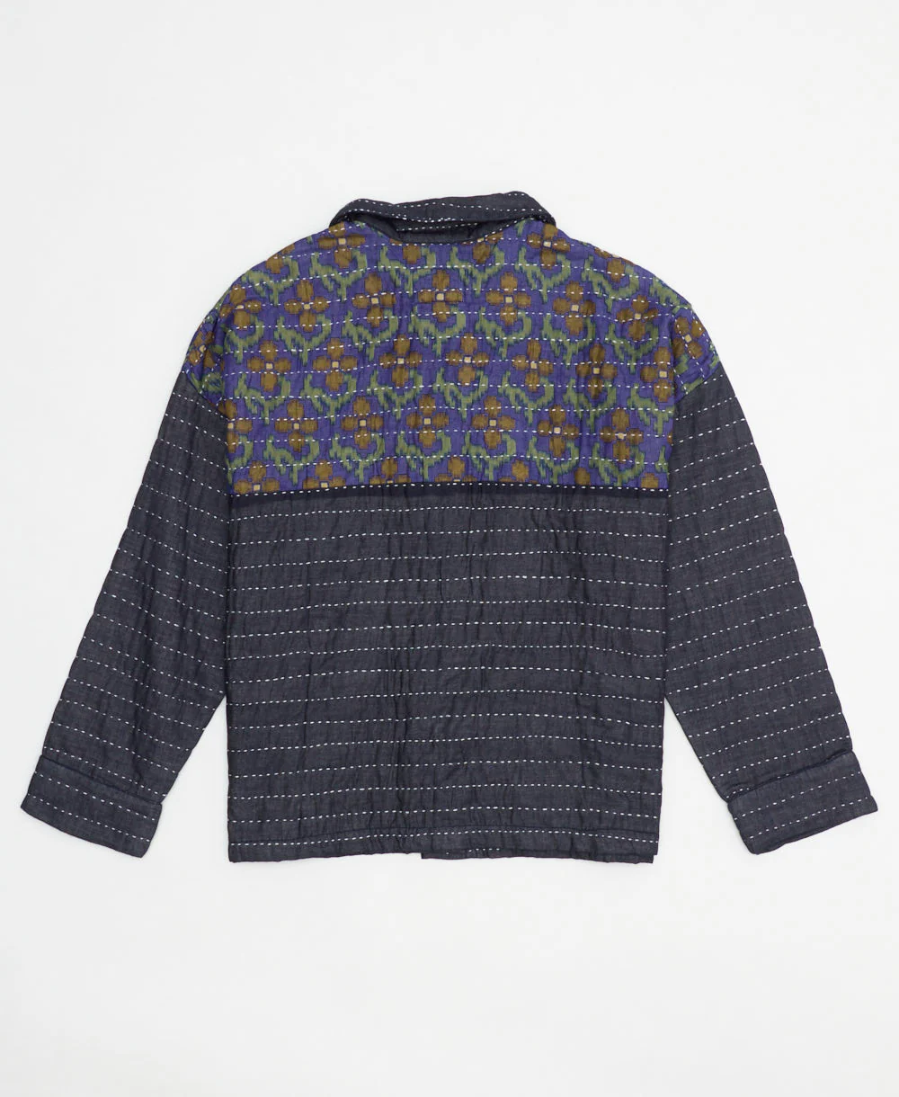 Quilted Chore Jacket - Navy - No. 240603 - Image 2