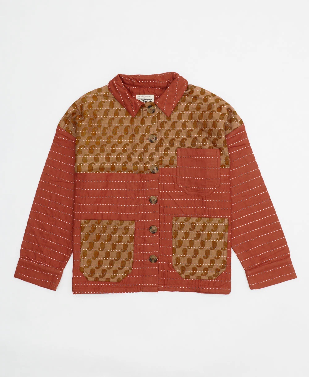 Quilted Chore Jacket - Rust - No. 240502
