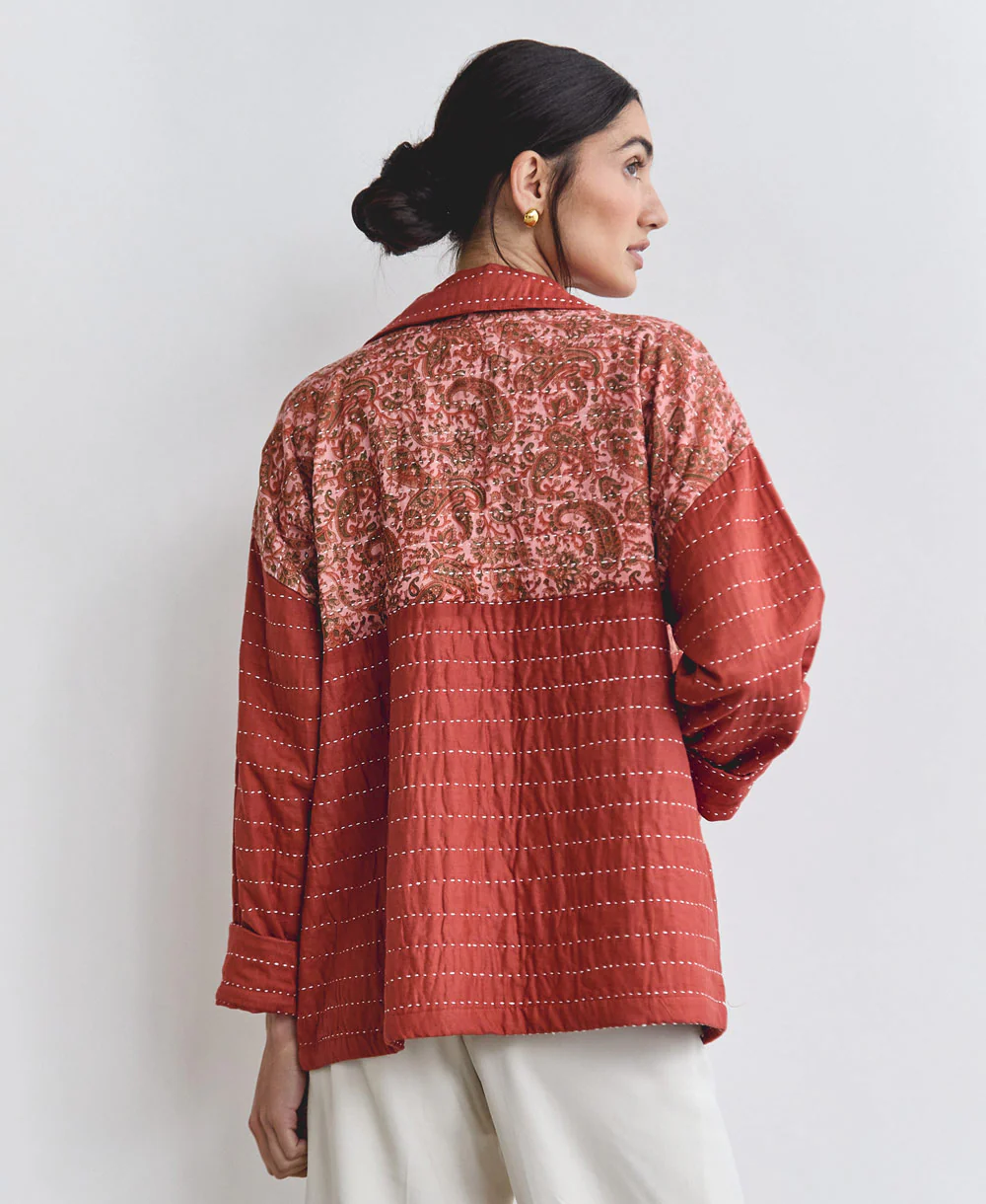 Quilted Chore Jacket - Rust - No. 240507 - Image 4