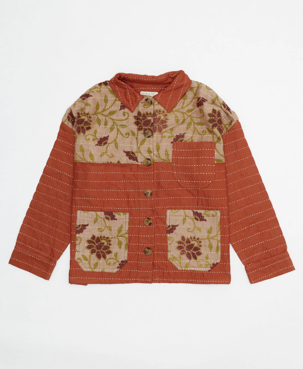 Quilted Chore Jacket - Rust - No. 240503