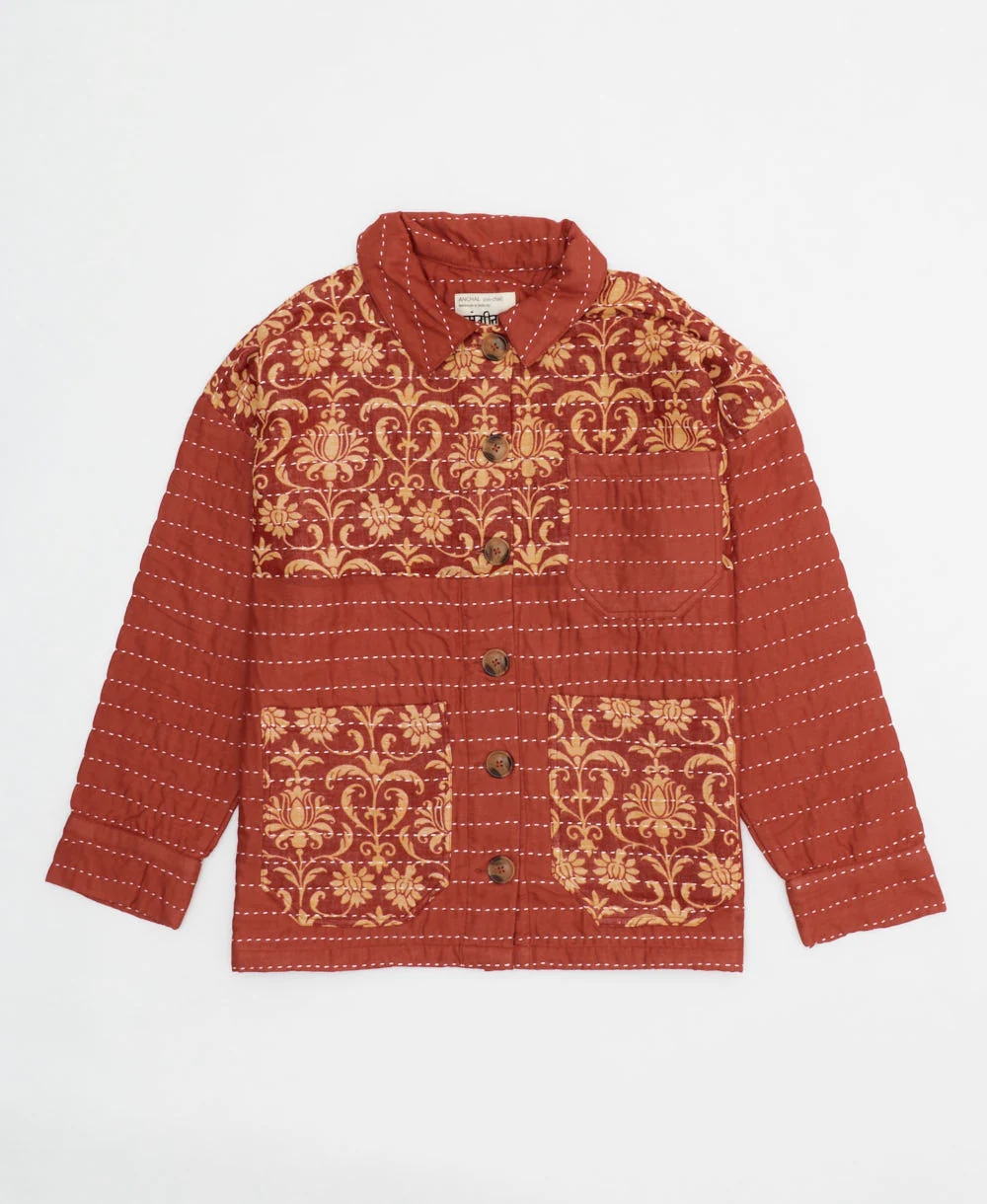 Quilted Chore Jacket - Rust - No. 240504
