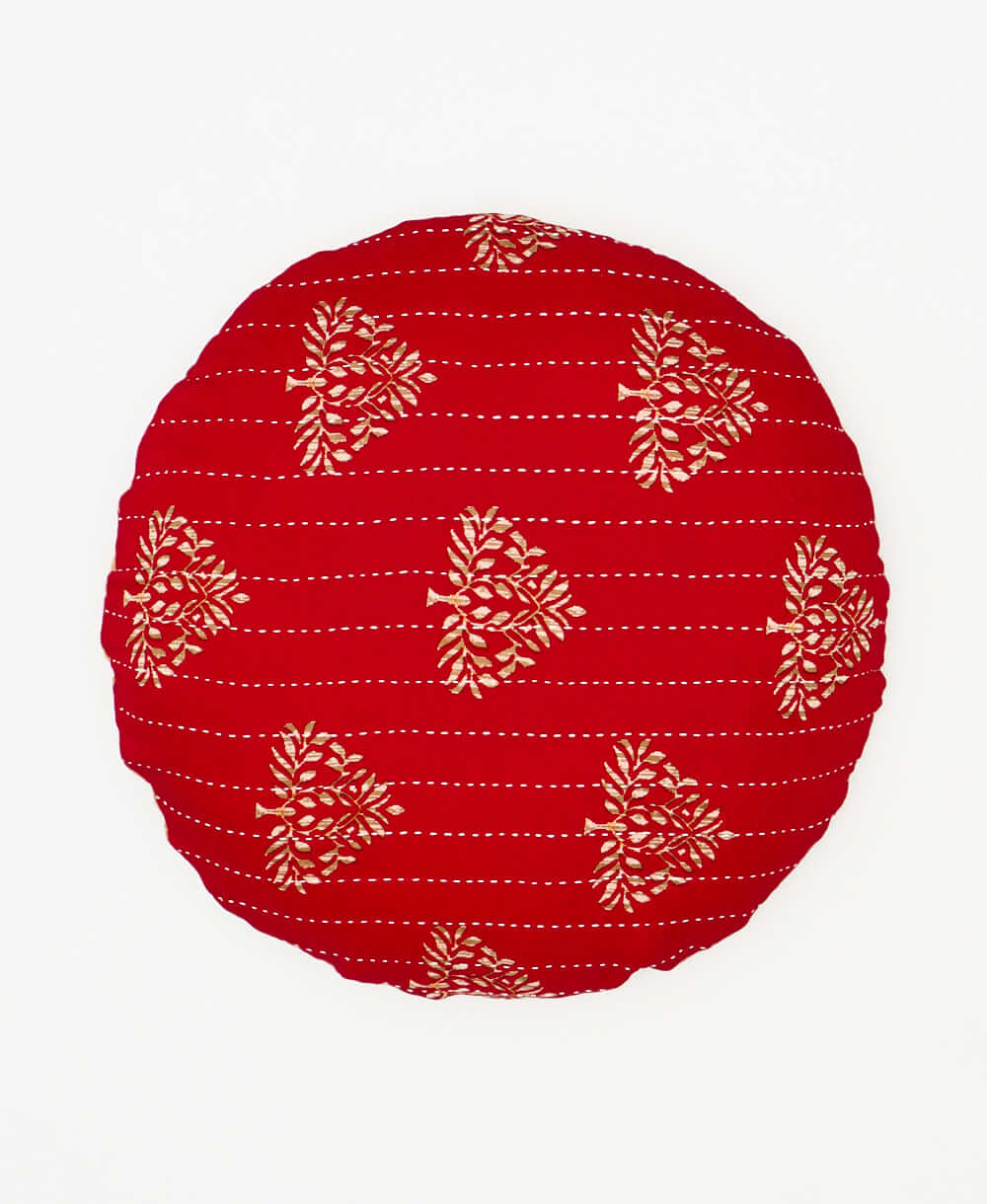 Kantha Round Pillow - No. 240104