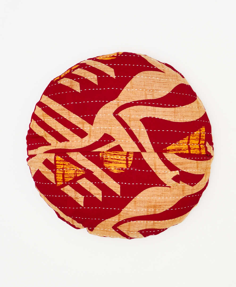 Kantha Round Pillow - No. 240104 - Image 2