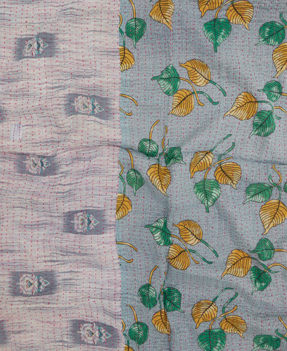 Small Kantha Quilt Throw - No. 250619 - Image 2