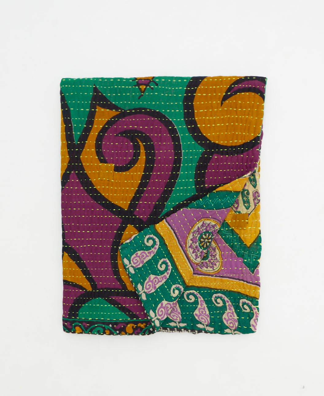 Small Kantha Quilt Throw - No. 250704