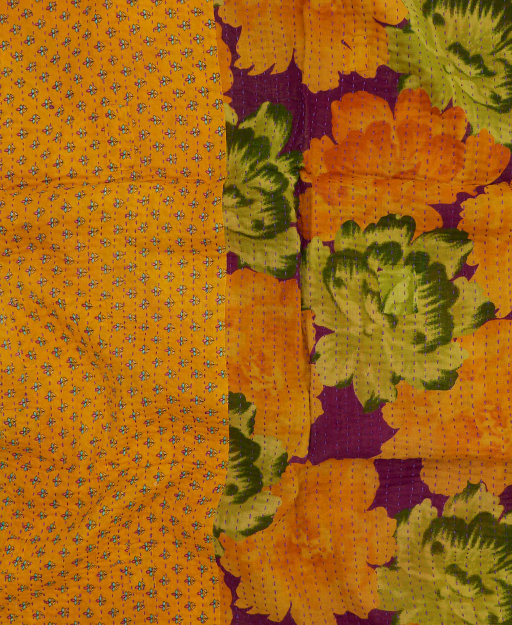Small Kantha Quilt Throw - No. 250713 - Image 2