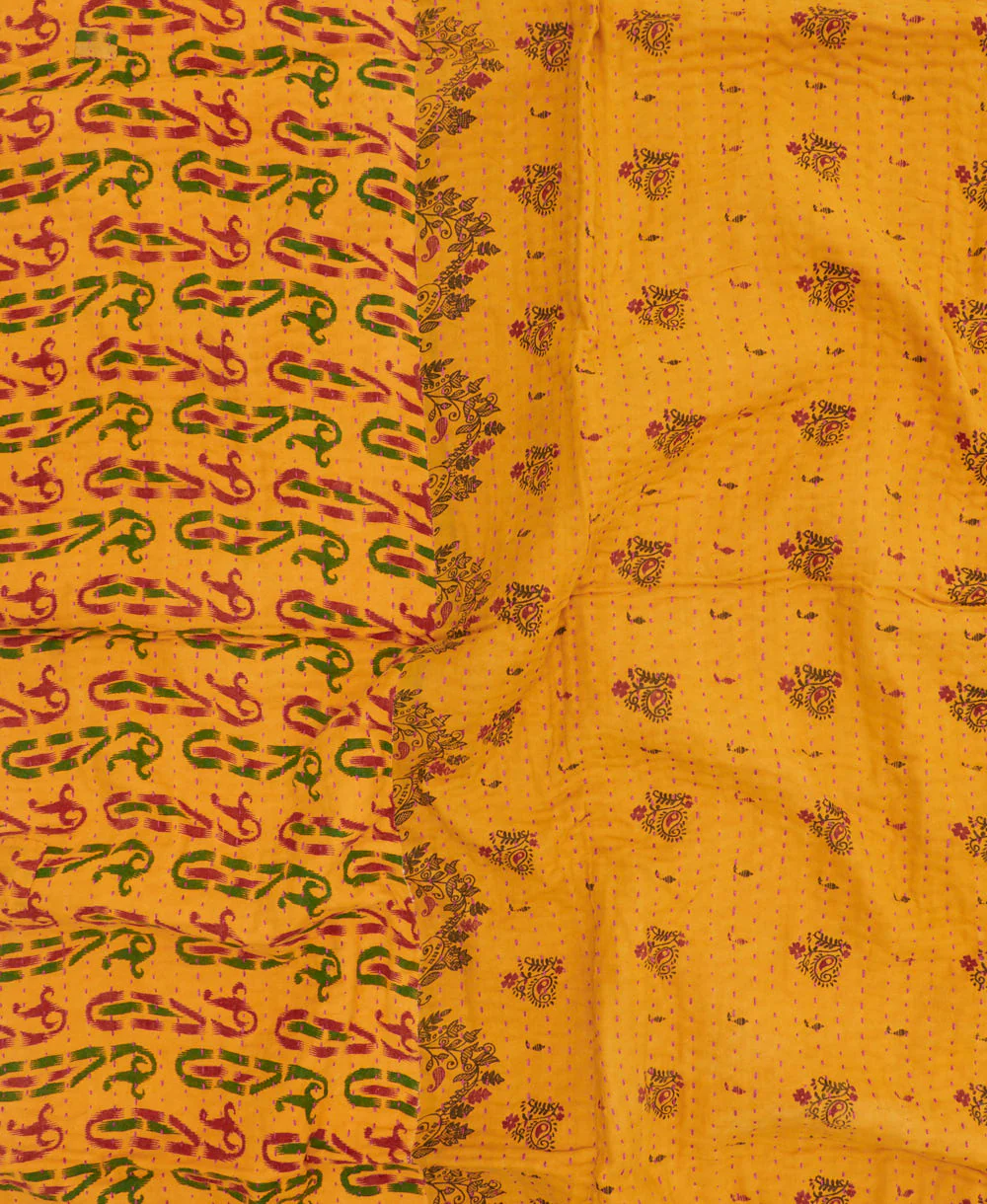Small Kantha Quilt Throw - No. 250805 - Image 2