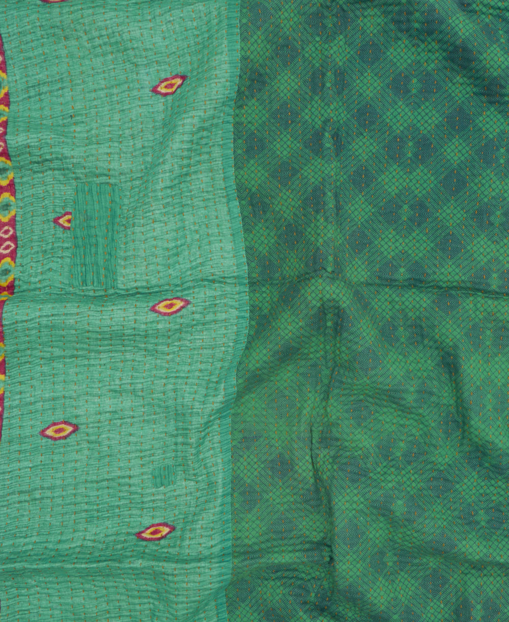 Small Kantha Quilt Throw - No. 250815 - Image 2