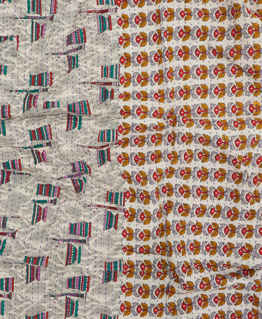 Small Kantha Quilt Throw - No. 260102 - Image 2