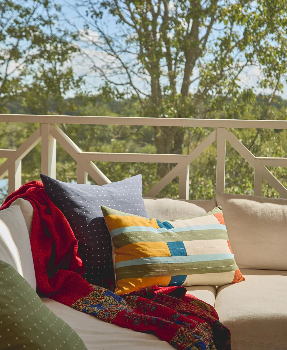 Stamp Lumbar Pillow