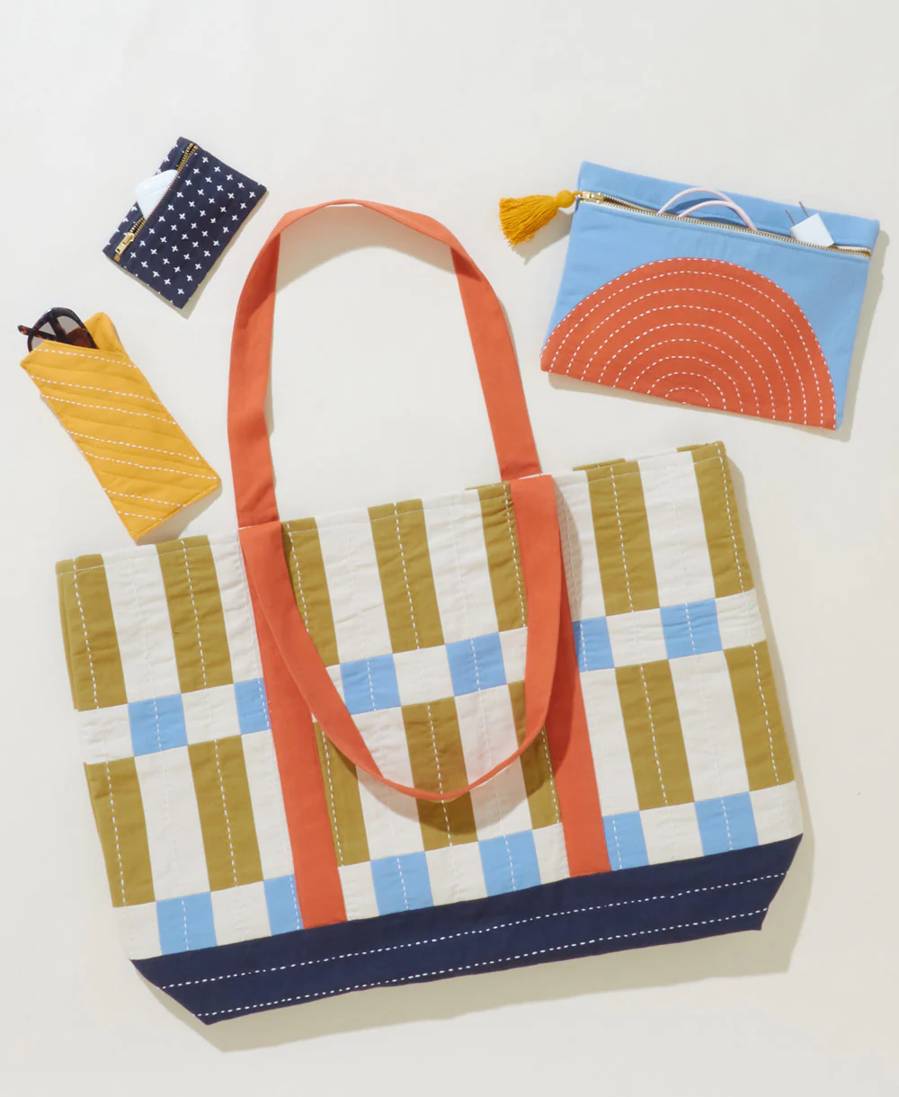 Tile Canvas Tote Bag - Bone - Image 2