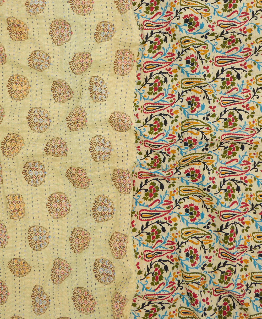Twin Kantha Quilt Bedding - No. 260105 - Image 4