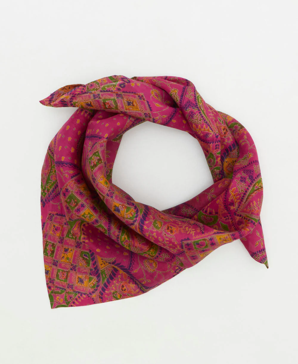 Vintage Silk Bandana - No. 250822
