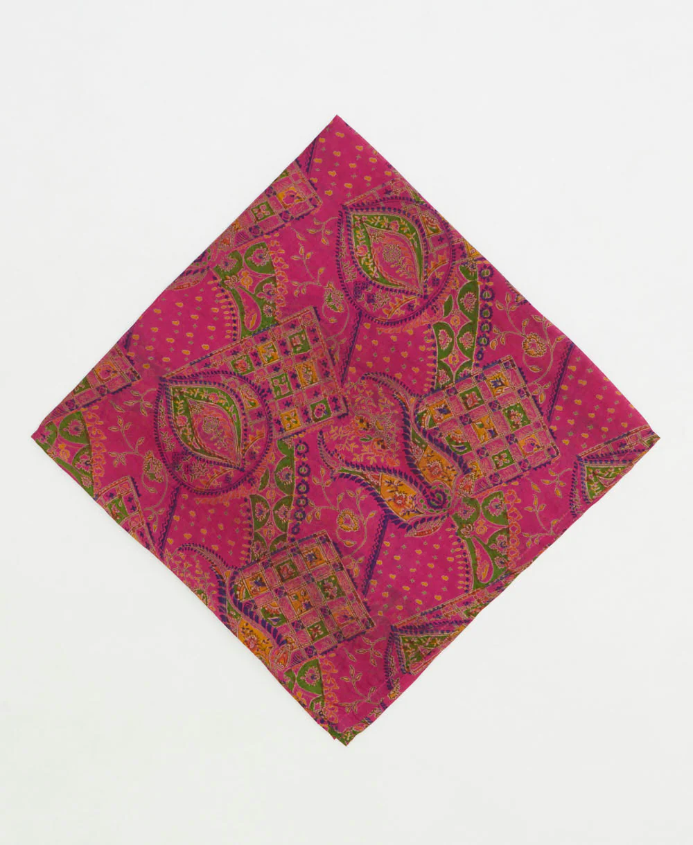 Vintage Silk Bandana - No. 250822 - Image 2