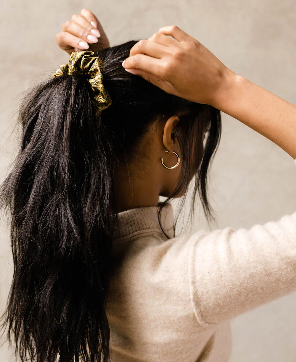 Vintage Silk Scrunchie - Image 5