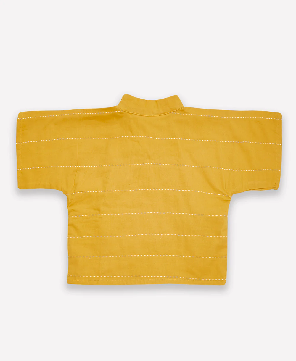 Wrap Baby Top - Mustard - Image 3