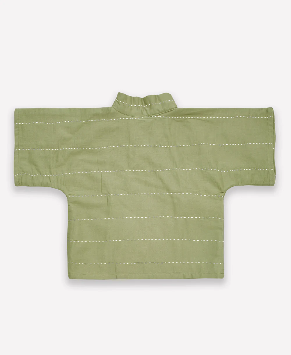 Wrap Baby Top - Sage - Image 3