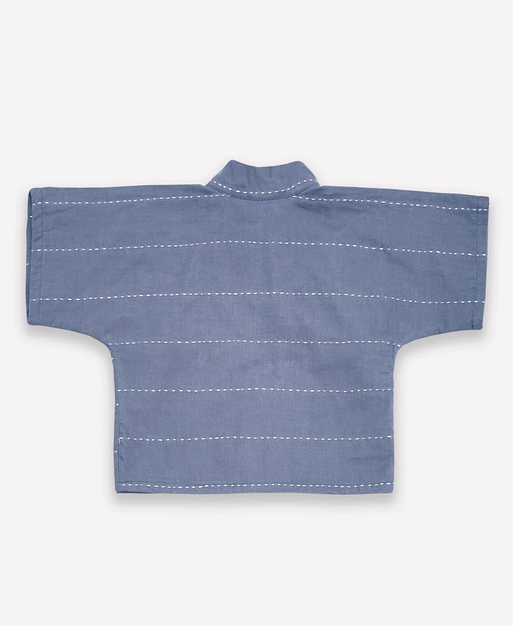 Wrap Baby Top - Slate - Image 3